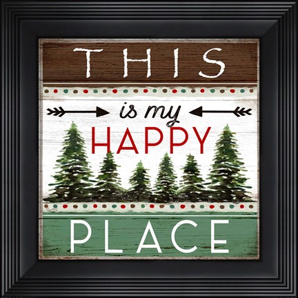 Framed My Happy Place Print
