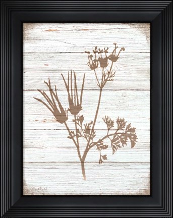 Framed Rustic Heart IV Print