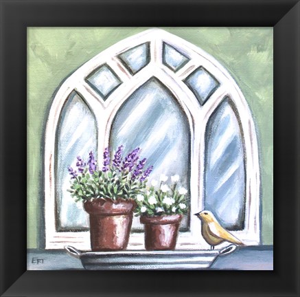 Framed Window Planter Print