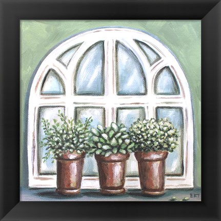 Framed Window Planter II Print