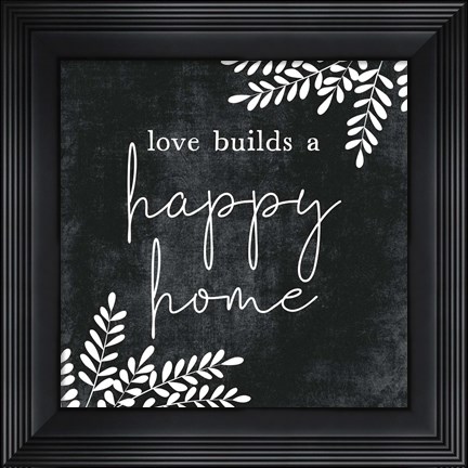 Framed Happy Home Print