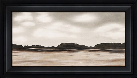 Framed Neutral Landscape Print