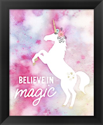 Framed Believe in Magic Print