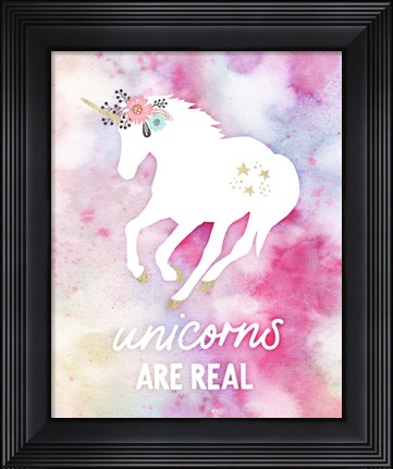 Framed Unicorns are Real Print