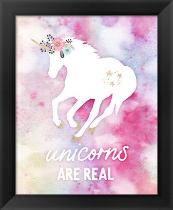 Framed Unicorns are Real Print