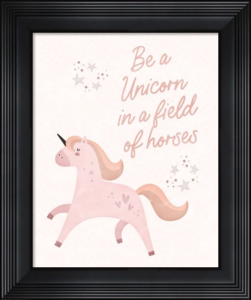 Framed Be a Unicorn Print