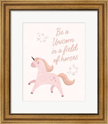 Framed Be a Unicorn Print