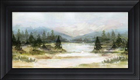 Framed River View Print