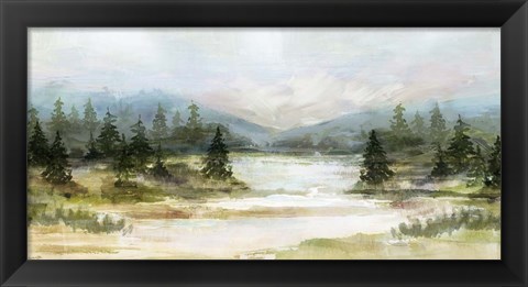 Framed River View Print