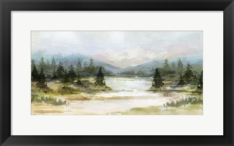 Framed River View Print