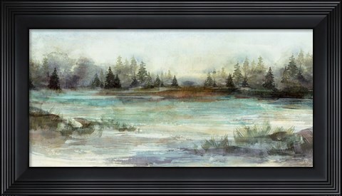Framed River View II Print