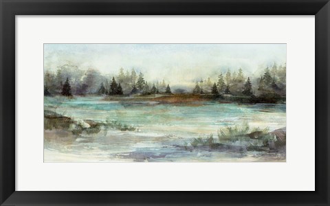 Framed River View II Print