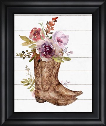 Framed Boots II Print