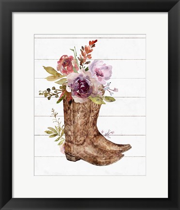Framed Boots II Print