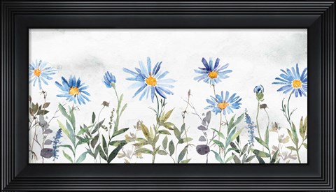 Framed Blue Wildflowers Print