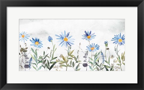 Framed Blue Wildflowers Print