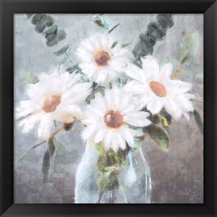 Framed Daisy Bouquet Print