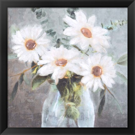 Framed Daisy Bouquet II Print