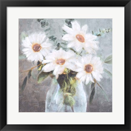 Framed Daisy Bouquet II Print