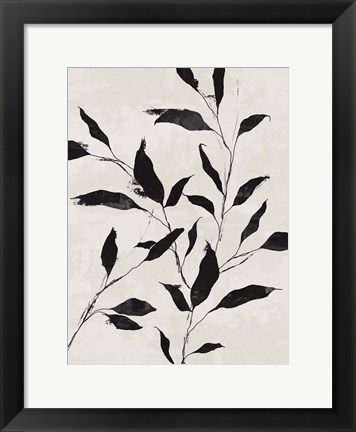 Framed Noir Botanical Print