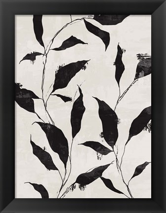 Framed Noir Botanical II Print