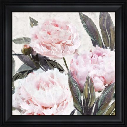 Framed Bountiful Peonies IV Print
