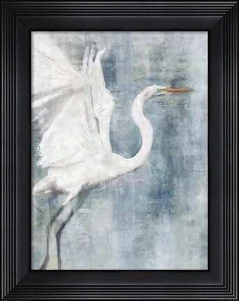Framed Glacier Heron Print