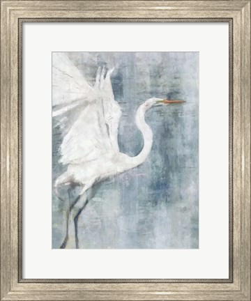 Framed Glacier Heron Print