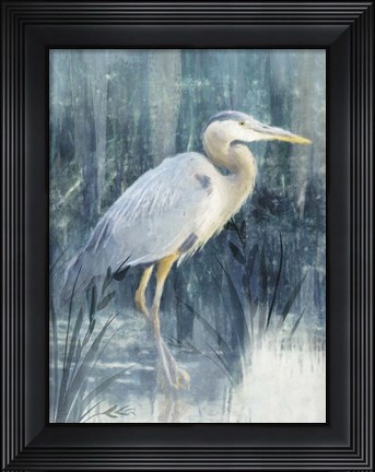 Framed Glacier Heron III Print