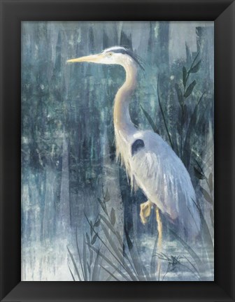 Framed Glacier Heron IV Print