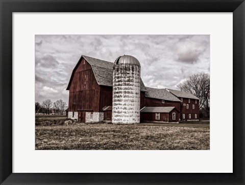 Framed Big Red Print