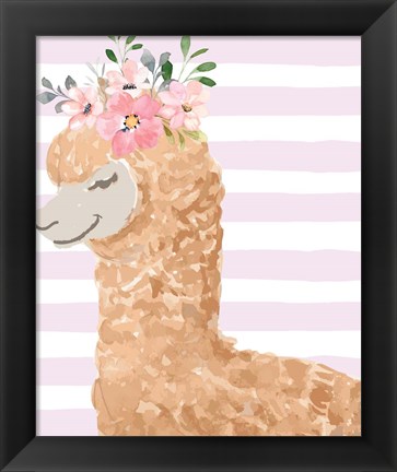 Framed Llama Print