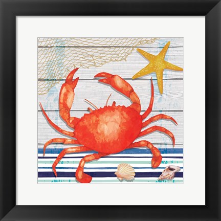 Framed Crab Print