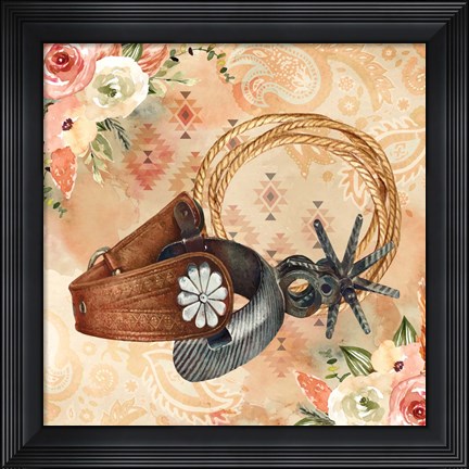Framed Spurs Print