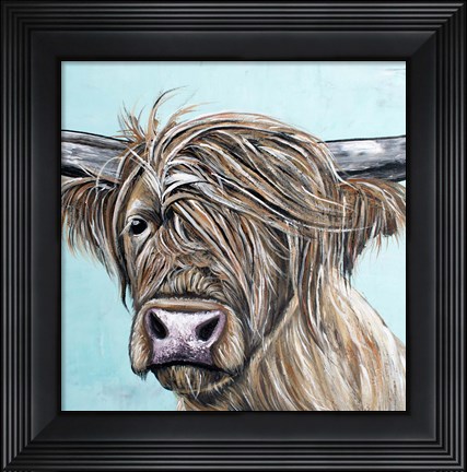 Framed Windblown Highland Print