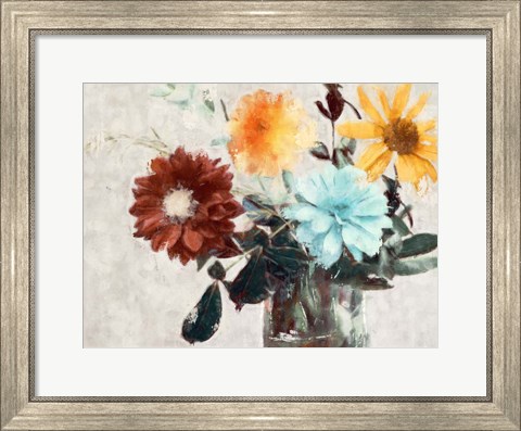 Framed Summer Bouquet II Print