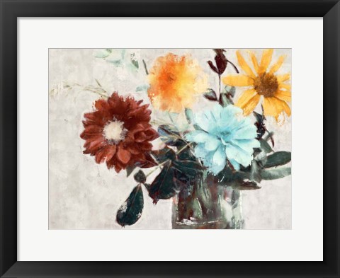 Framed Summer Bouquet II Print