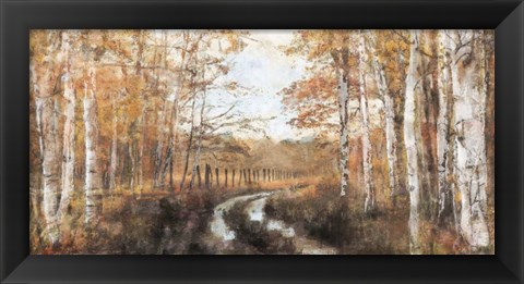 Framed Rusted Hearth Birch Trees II Print