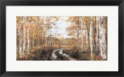 Framed Rusted Hearth Birch Trees II Print