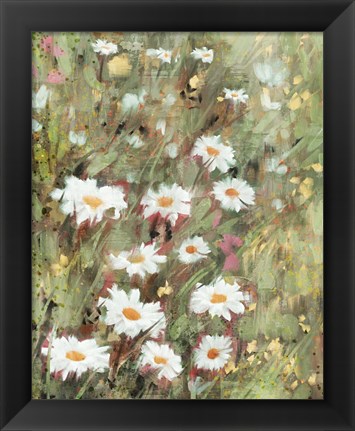 Framed Daisy Field II Print