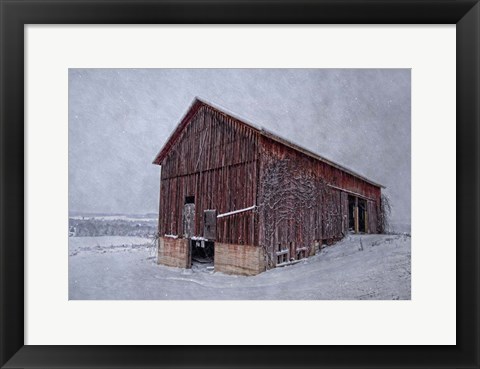 Framed Rustic Red Print