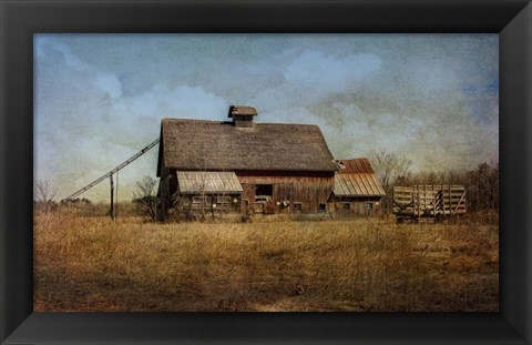 Framed Old Hay Barn Print