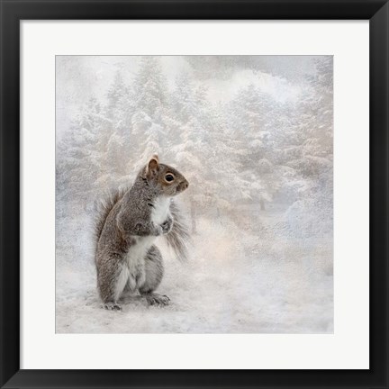 Framed Braving the Cold Print