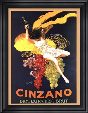 Framed Cinzano Brut Print