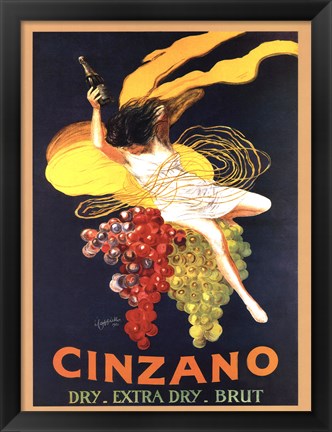 Framed Cinzano Brut Print