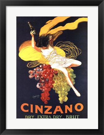 Framed Cinzano Brut Print