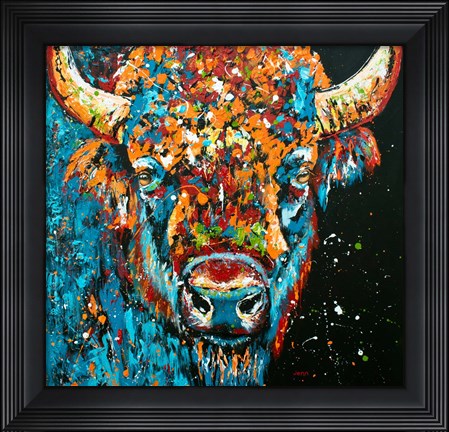 Framed Bison Print
