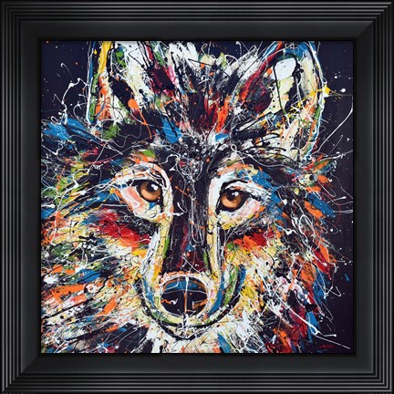 Framed Wolf Print