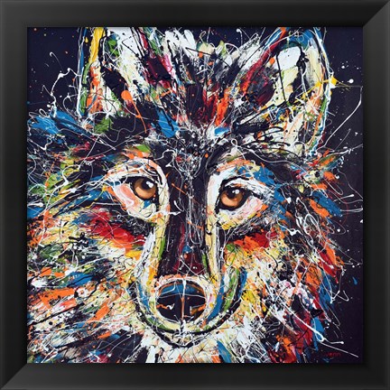 Framed Wolf Print