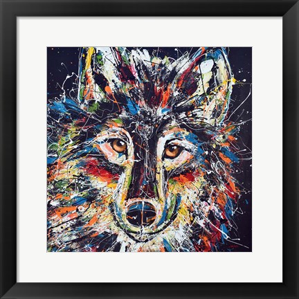 Framed Wolf Print